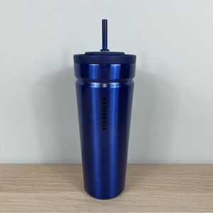 Starbucks 24oz Stainless Steel Blue Vacuum Lid Cold Cup
